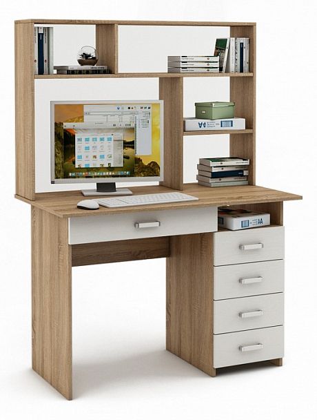 Стол компьютерный Лайт-5Я СН - Вид 1