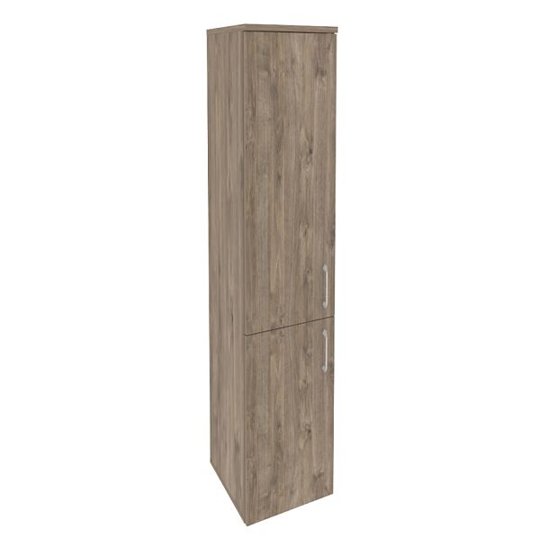 Onix Шкаф высокий узкий левый O.SU-1.3 (L) Тиквуд темный 400*420*1977 - Вид 1