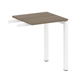 Metal System Quattro Приставной элемент на П-образном м/к 50БП.ПР-1 Вяз/Белый металл 600*600*750 - Фото предпросмотра