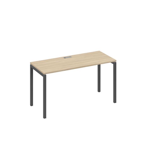 Стол письменный на металлокаркасе DUE A4 А4 Б2 004 БП дуб скандинавский / металлокаркас антрацит - Вид 1