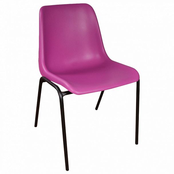 Стул Vicenza (4 ножки) Каркас черный, фиолетовый, стопируемый - Вид 1