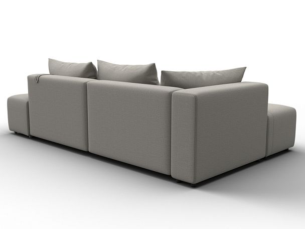 Диван угловой Лига-103 НПБ угол левый Рогожка бежевый - Вид 5