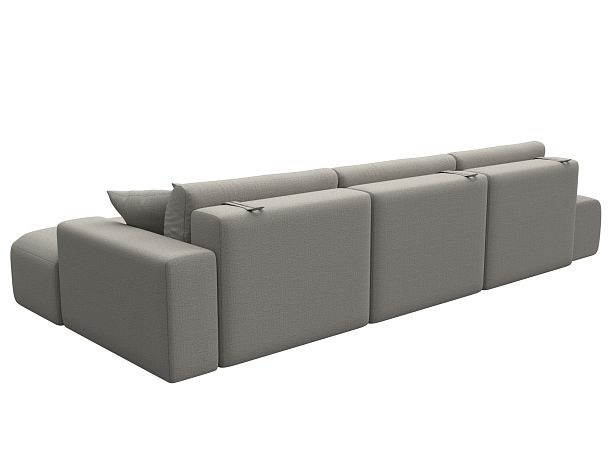 Диван угловой Лига-036 НПБ Модерн Лонг правый угол Рогожка бежевый - Вид 6