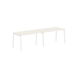Стол 2-х местный ELWST 2780 Ясень Траун/Белый 2726х800х750 EDIS - Фото предпросмотра