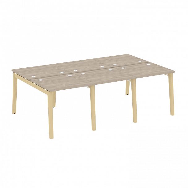 Рабочая станция "Onix wood" OW.D.RS-6.0.7 дуб аттик/дуб светлый - Вид 1