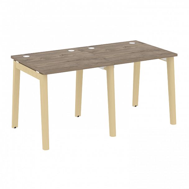 Рабочая станция "Onix wood" OW.RS-2.0.8 тиквуд темный/дуб светлый - Вид 1