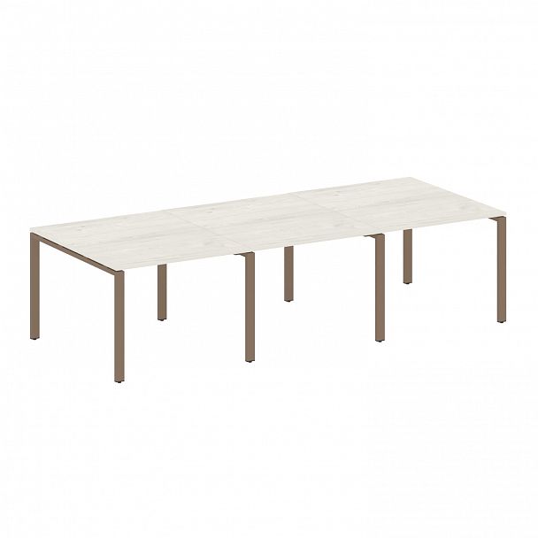 Стол для переговоров "Metal System" БП.ПРГ-3.1 дуб наварра/мокко - Вид 1