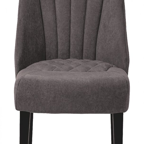 Стул деревянный мягкий Лорелин Черный/Темно-серый велюр - Вид 11