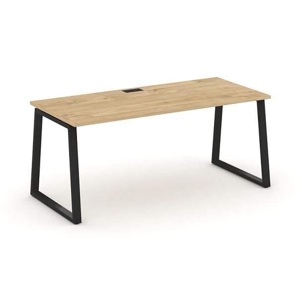 Style Project Direct Direct Стол письменный SN-6T1.SR-014.M Тиквуд Светлый/Металл Черный 1580*700*750 - Вид 1