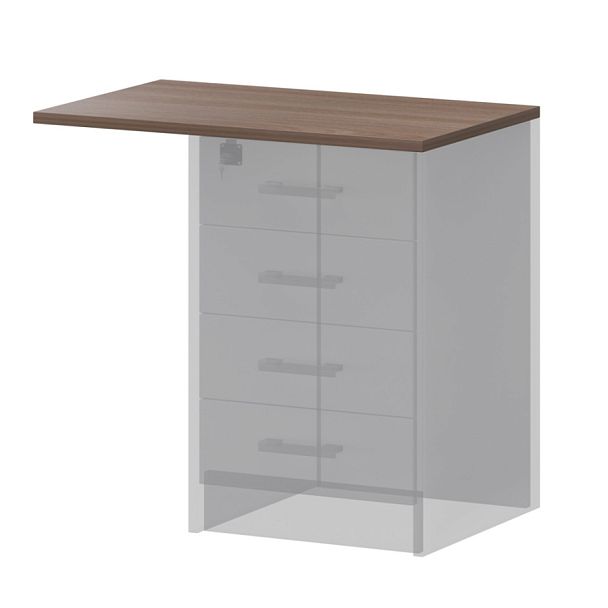 Крышка к приставным тумбам А-706.Ф Темный шимо 450x730x22 Арго - Вид 1