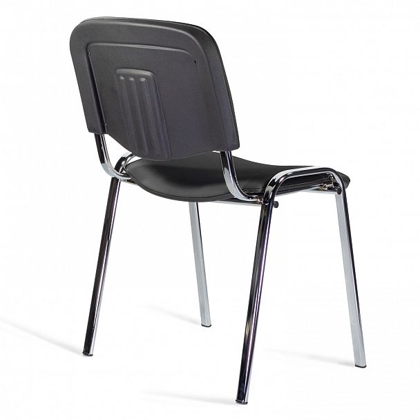 Стул STAFF "Iso Lite CF-008", хром, кожзам черный (Z-11), 532567, стопируемый - Вид 4
