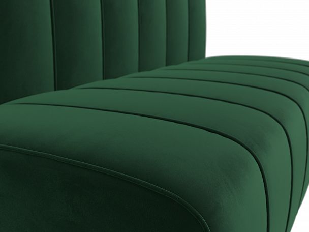 Прямой диван Ральф (полностью велюр зеленый) - Вид 4