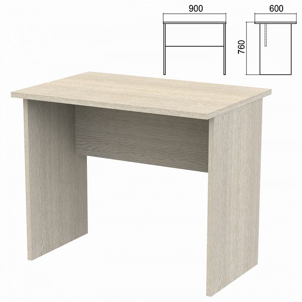 Стол письменный "Арго", 900х600х760 мм, ясень шимо - Вид 1