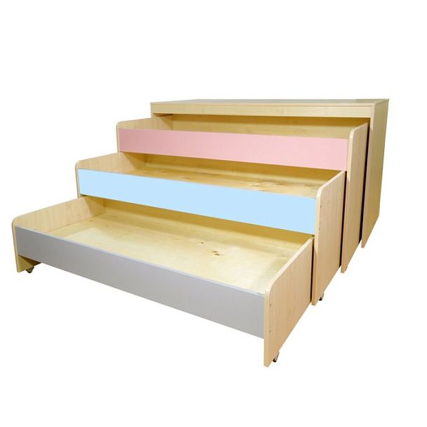 Кровать детская многоярусная Скандинавия (с тумбой) - Вид 2
