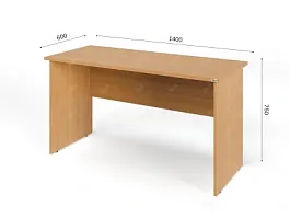 UNITY PС6-14 БУК Офисный стол прямоугольный Прямой 1400х600х750 - Фото предпросмотра