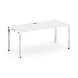 Style Project Direct Lux Стол письменный M-SN-6P.SR-025.M Белый/Нержавеющая Сталь/Хром 1780*800*750 - Фото предпросмотра