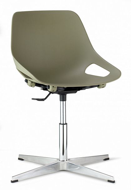 Стул "Q5 SW КРЕСЛО на основании FIRE", серый - Вид 1