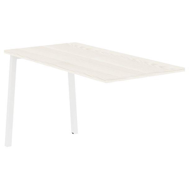 Брифинг-приставка ELB 1367 Ясень Траун/Белый 1360х670х750 EDIS - Вид 1