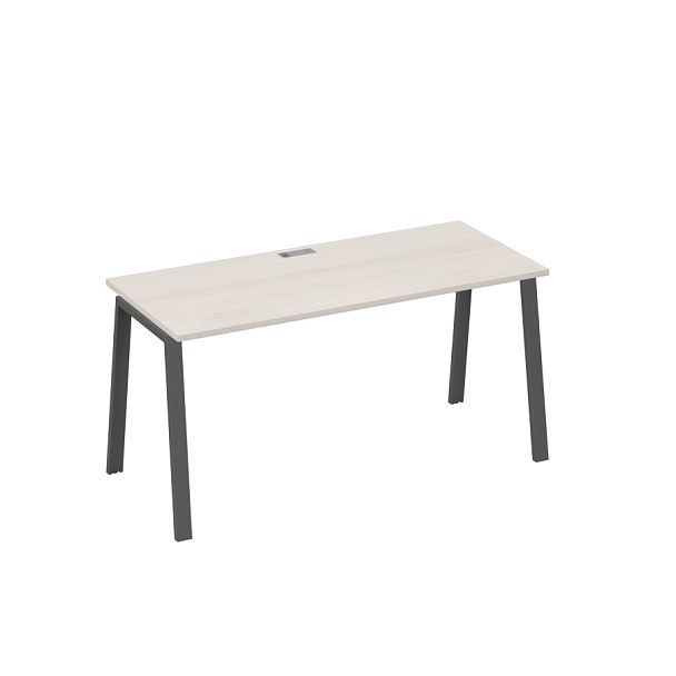 Стол письменный на металлокаркасе TRE A4 А4 Б3 015 БП дуб / металлокаркас антрацит - Вид 1