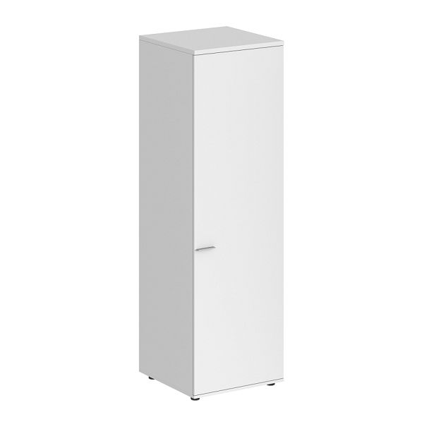 Гардероб Sigma 600х600х1955, з.ст ЛДСП 16 мм,  правый / корпус: белый; фасад: белый - Вид 1