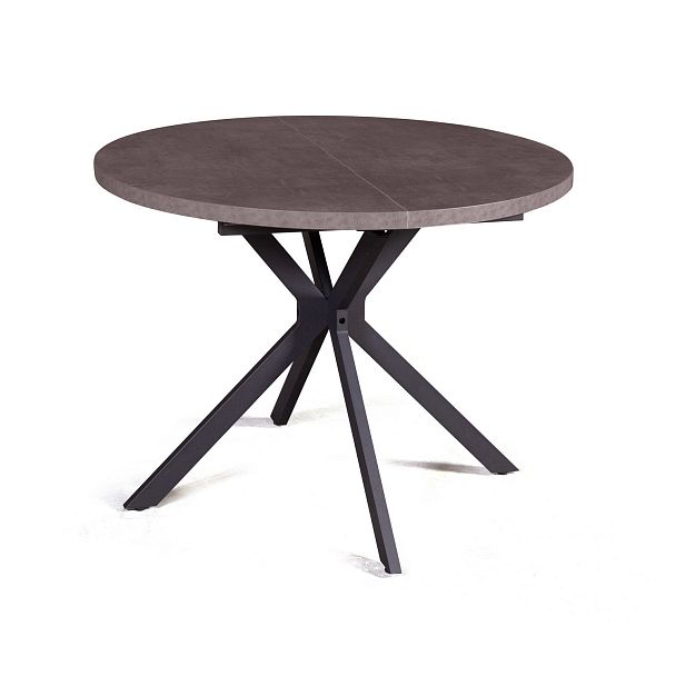 Стол круглый Vegas раздвижной (100+40) камень темный - Вид 3