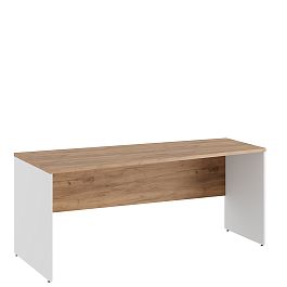 Стол трапеция левый Tess 180x80x75 дуб крафт золотой - Фото предпросмотра