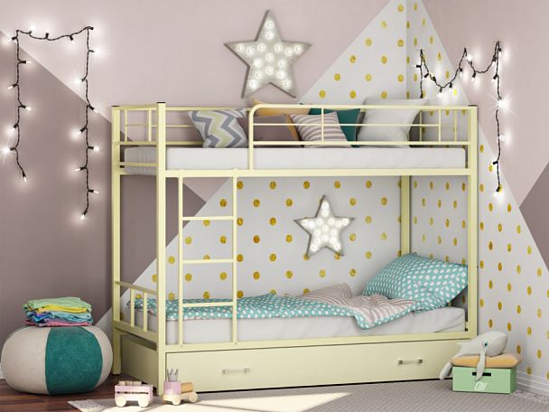 Двухъярусная кровать "Севилья-2Я" слоновая кость - Вид 1