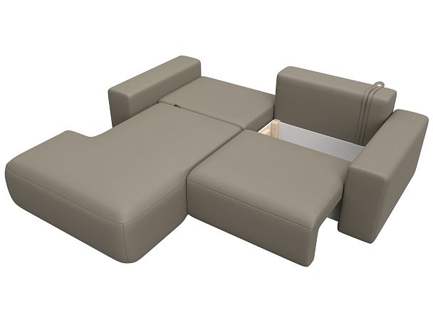 Диван угловой Лига-036 НПБ Классик левый угол Экокожа бежевый - Вид 9