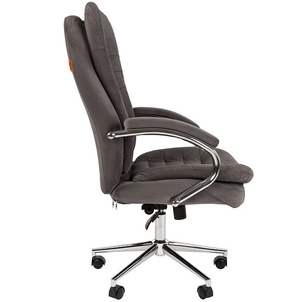 Кресло CHAIRMAN HOME 795, ткань велюр, серый - Вид 4