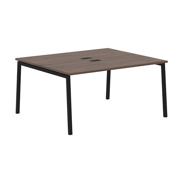 Стол 2-х местный ELWST 1513 Дуб Денвер тёмный/Черный 1560х1346х750 EDIS - Вид 1