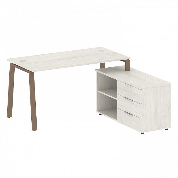 Рабочая станция "Metal System" БА.РС-СТС-2.3 дуб наварра/мокко - Вид 1