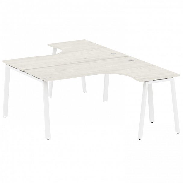 Рабочая станция "Metal System" БА.РАС-СА-2.4 дуб наварра/белый - Вид 1