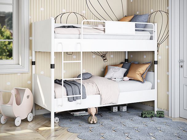 Кровать-трансформер "Дельта Лофт 20.02.02" white - Вид 2