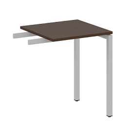 Metal System Quattro Приставной элемент на П-образном м/к 40БП.ПР-1 Венге/Серый металл 600*600*750 - Фото предпросмотра