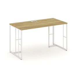 Rift Стол письменный RF.SP-003 Дуб Винченцо/Металл Белый 1380*600*750 - Фото предпросмотра