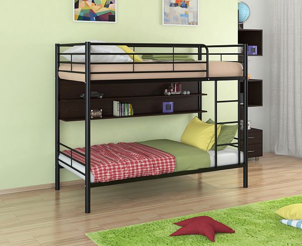 Двухъярусная кровать "Севилья-3П" черный - Вид 1