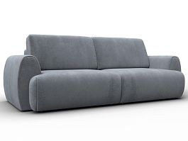 Диван прямой Лига-115 НПБ Велюр серый - Фото предпросмотра