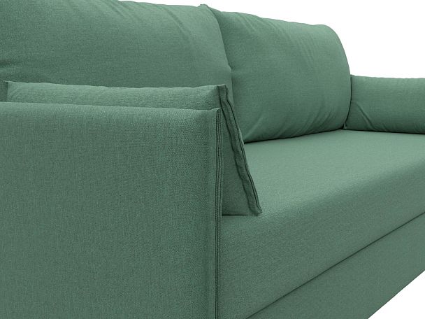 Диван прямой Сайгон Рогожка зеленый - Вид 4