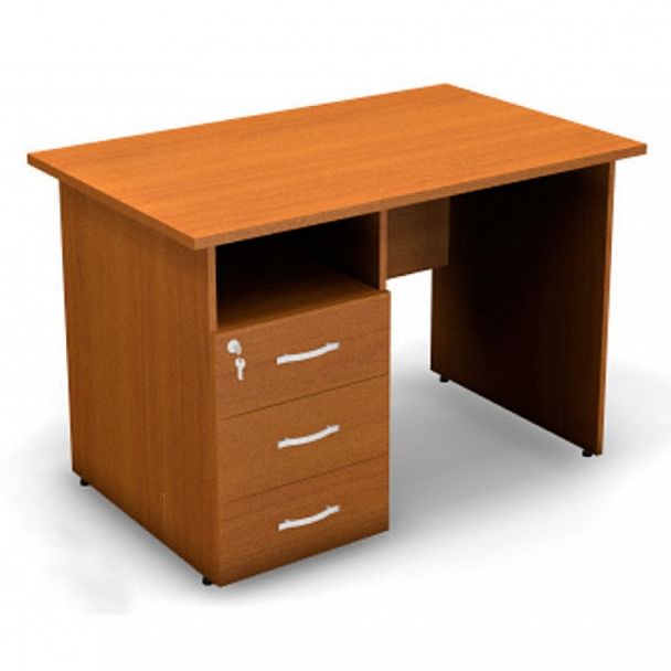 Стол с тумбой и замком L,R Уно 1100 - Вид 1