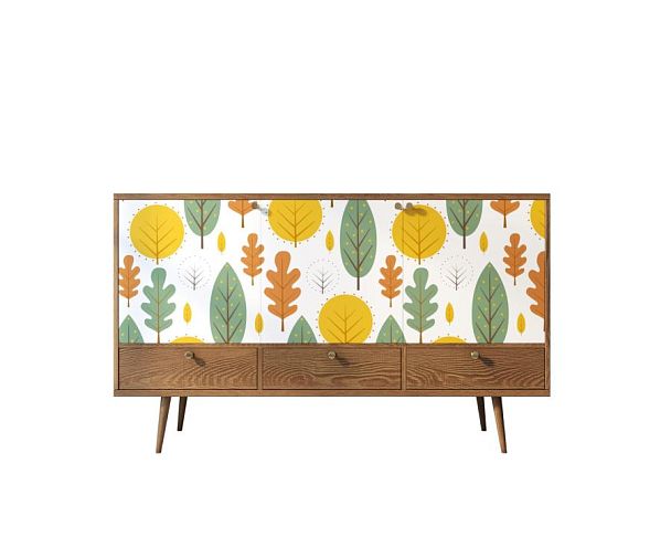 Комод Berber три дверки и три ящика 30 принт арт BB24/Print_30 - Вид 1