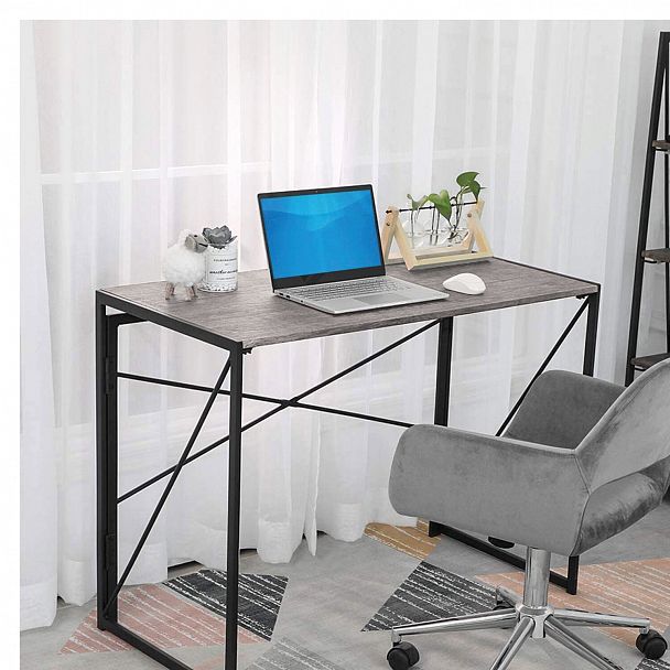 Стол на металлокаркасе BRABIX "LOFT CD-002", 1000х500х750 мм, складной, цвет дуб антик, 641213 - Вид 9