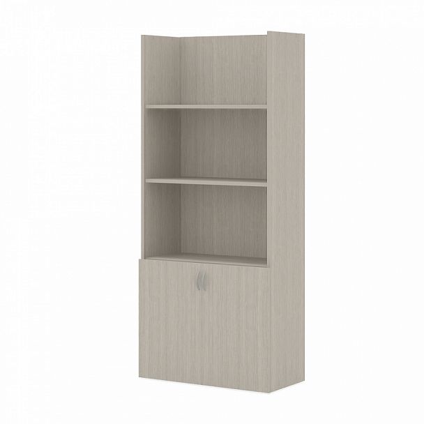 Стеллаж комбинированный (необходим топ) "Лидер"  ПК-ЛДР-СК205Х90Д/35-В1-30 дуб альпийский - Вид 1