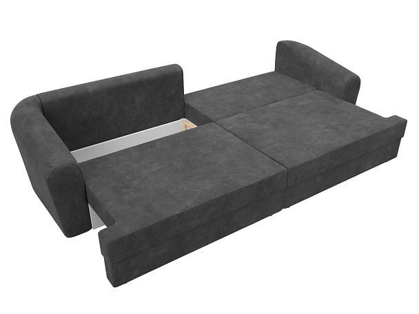 Диван прямой Милтон Велюр серый - Вид 9