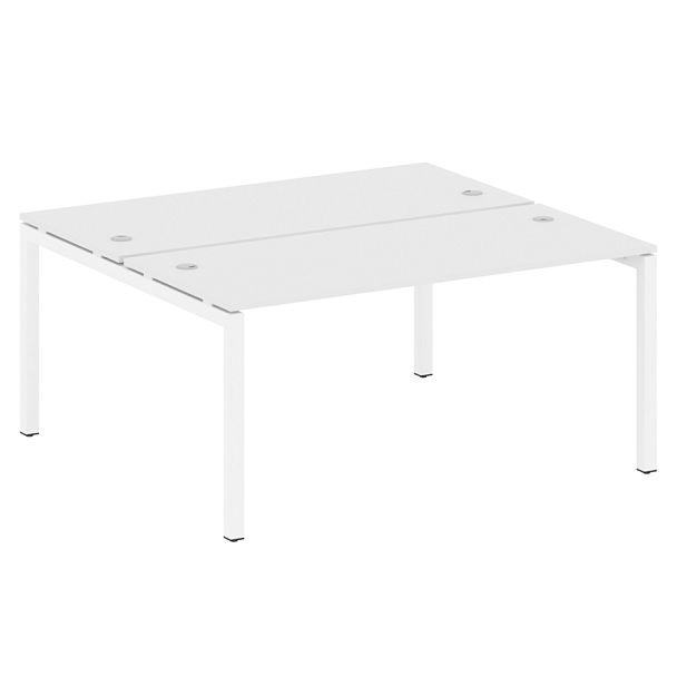 Metal System Quattro Р. ст. на П-образном м/к 50БП.РАС-СП-2.4 Белый/Белый металл 1600*1475*750 - Вид 1