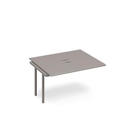 Секция стола для переговоров с кабель-каналом METAL Time metal ТМ М1 154-1 мокко премиум - Фото предпросмотра