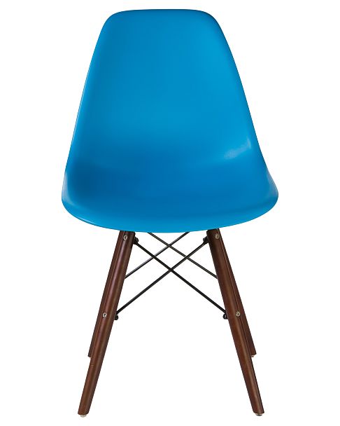 Стул обеденный LMZL-PP623 (ножки тёмный бук, цвет сиденья голубой) - Вид 6