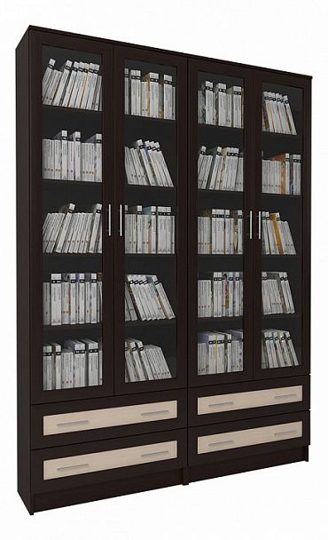 Шкаф книжный Мебелайн-37 - Вид 1