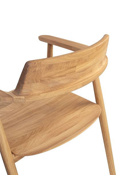 Кресло деревянное из массива дуба Сэн Дуб натуральный - Вид 13