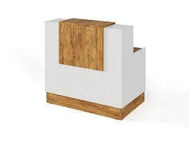 RTD081-120-ME ТАНДЕМ / TANDEM Стойка ресепшн 1-120 1200х700х1200 Таксония медовая - Фото предпросмотра