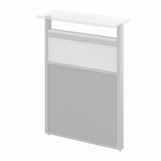 Модуль комбинированный "Логика-ресепшн" ПК-ЛГР-МДК112х120П/Д-В1-535 серый - Вид 1